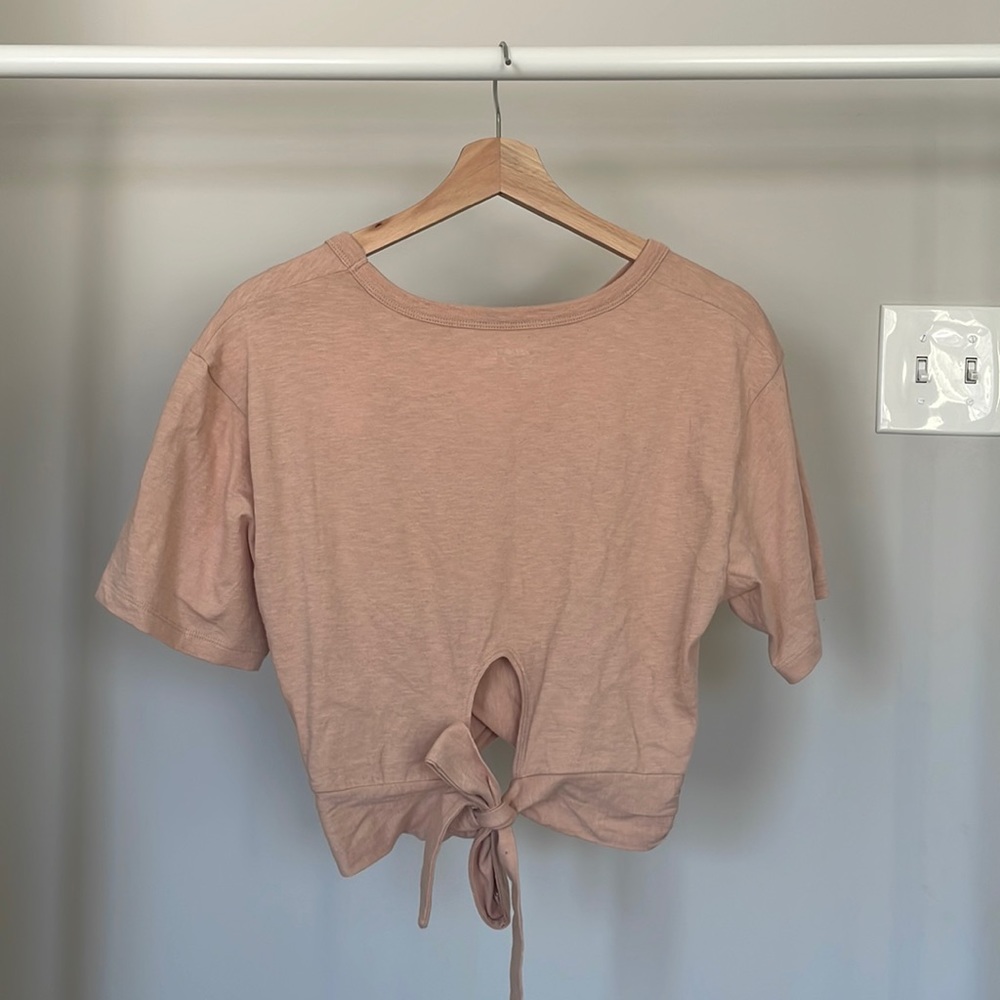 NWT | Aerie Crop Wrap Tee Shirt